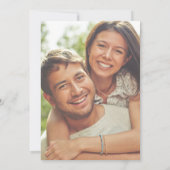 カジュアルモダンSageタイポグラフィ結婚Photo's 招待状 (裏面)