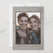 カジュアルラスティックウェディング・セーブ・ザ・デート写真 セーブザデート (正面)