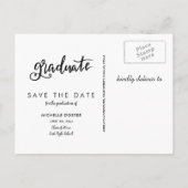 カジュアル大学院手書き | フォト 案内ポストカード (裏面)