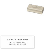 カジュアル差出人住所サンセリフのゴム印 ラバースタンプ (押印)