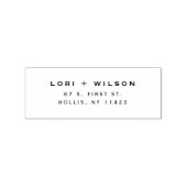 カジュアル差出人住所サンセリフのゴム印 ラバースタンプ (インプリント)