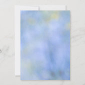 カジュアル抽象芸術ブルーイエローパターンイベント 招待状 (裏面)