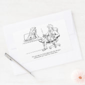 カジュアル日 長方形シール (封筒)