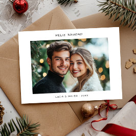 カジュアル書きスペインの込みChristmas Feliz Navidad シーズンカード