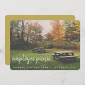 カジュアル秋イベント招待状 招待状 (正面/裏面)