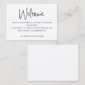 カジュアル素朴結婚歓迎抱き枕 プレイスカード (正面/裏面)