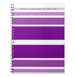カジュアル紫 ノートブック