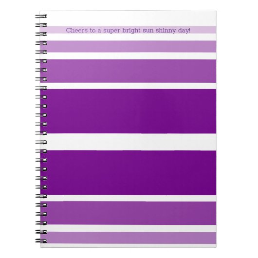 カジュアル紫 ノートブック (正面)