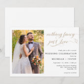 カジュアル結婚愛 招待状 (正面/裏面)