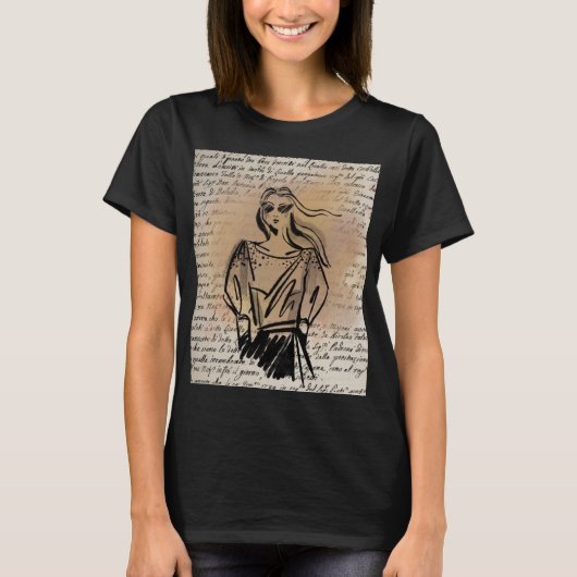 カジュアル美しいTシャツ Tシャツ (正面)