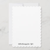 カジュアル西山路結婚花 招待状 (裏面)