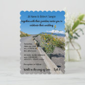 カジュアル西山路結婚花 招待状 (スタンド正面)