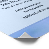 カジュアル アブストラクト ブルー イエロー パターン イベント ポスター (角)