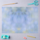 カジュアル アブストラクト ブルー イエロー パターン 薄葉紙 (クラフト)