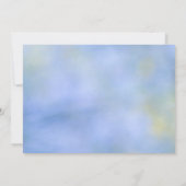 カジュアル アブストラクト 青 黄色 イベントへようこそ 招待状 (裏面)