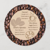 カジュアル コーヒー ビーンズをメニューに追加 カフェ メニュー (裏面)