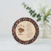 カジュアル コーヒー ビーンズをメニューに追加 カフェ メニュー (スタンド正面)