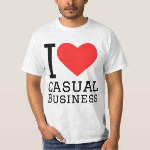 カジュアル ビジネス が好き Tシャツ