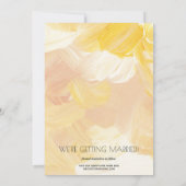 カジュアル フォト ウェディング イエロー セーブ ザ デート セーブザデート (裏面)