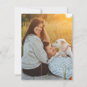 カジュアル モダン オールインワン QR RSVP 2 フォト ウェディング 招待状 (裏面)