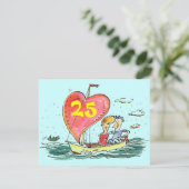 カジュアル 25周年 シルバーアニバーサリー ご招待状 招待状 (スタンド正面)