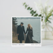 カジュアルChristmasメリー Coule写真 シーズンカード (スタンド正面)