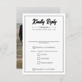 カジュアルPhoto Food Choices 出欠カード