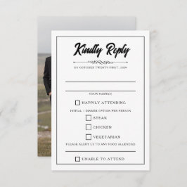 カジュアルPhoto Food Choices 出欠カード