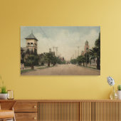 カジョン通りのビューフォーチャーチズ キャンバスプリント (インサイチュ (リビング))