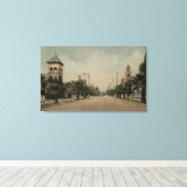 カジョン通りのビューフォーチャーチズ キャンバスプリント (インサイチュ (ウッドフロア))