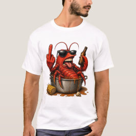 カジ�ュン+シーフード愛好家へのギフトにぴったりなザリガニTシャツ Tシャツ