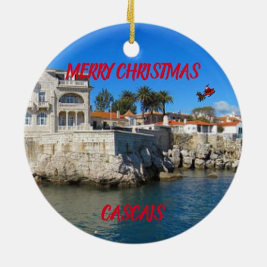 カスカイスポルトガルパノラマオーナメント セラミックオーナメント (裏面)