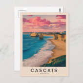 カスカイスポルトガルビーチ ポストカード (正面/裏面)