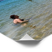 カスカイビーチ，ポルトガル ポスター (コーナー)