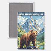 カスカールマウンテンズナショナルパークトルコ マグネット (正面/裏面)