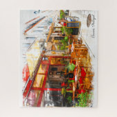 カスケイスカフェ-ポルトガル ジグソーパズル (縦)