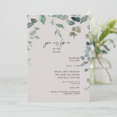 カスケーディンググリーンリーニュートラルブライダルシャワー 招待状 (スタンド正面)