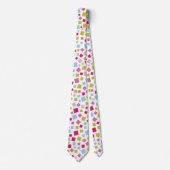 カスケーディングスクウェア – 白 ネクタイ (正面)