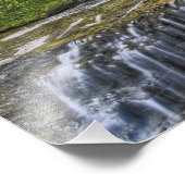 カスケーディングストリーム、氷河の国立公園、 フォトプリント            (角)