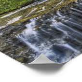 カスケーディングストリーム、氷河の国立公園、 ポスター (角)