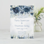 カスケーディングバラ結婚ズラグジュアリー招待状スイート 招待状 (スタンド正面)