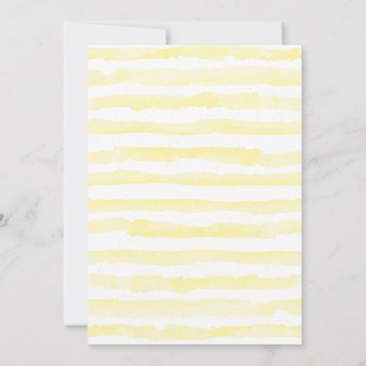 カスケーディングヒマワリ付きベビーシャワー招待状 招待状 (裏面)