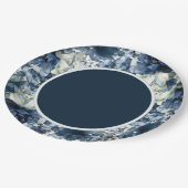 カスケーディングピ結婚ーニーの9インチ海軍ディナープレート ペーパープレート (アングル)