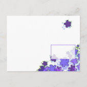 カスケーディングフラワーポストカードテンプレート ポストカード (裏面)