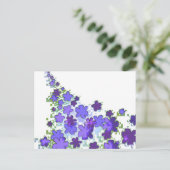 カスケーディングフラワーポストカードテンプレート ポストカード (スタンド正面)