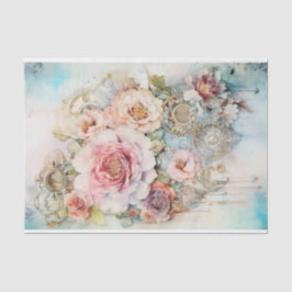 カスケーディングフラワーミックスメディア 薄葉紙