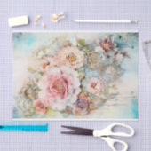 カスケーディングフラワーミックスメディア 薄葉紙 (クラフト)