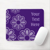 カスケーディングフラワー – Dark Violet マウスパッド (マウス)