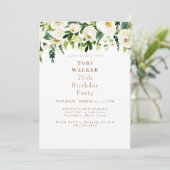 カスケーディングホワイトフローラ75th Birthday Party II 招待状 (スタンド正面)