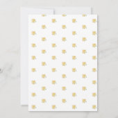 カスケーディングボホイエローワイルドフラワーブライダルシャワー 招待状 (裏面)